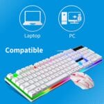 G21B Gaming Keyboard & Mouse Combo – RGB Wired, Mechanical Feel, Ergonomic Design -Dexora Technologies - Image 4