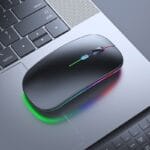 Wireless M2 Dual Mode Mouse – Bluetooth & 2.4GHz Rechargeable RGB II Slim Portable Mouse - Image 3