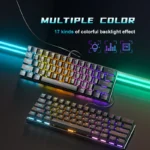 Zifriend BD61 Rainbow Backlit Hot Swappable Mechanical Keyboard - Image 2