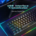 Zifriend BD61 Rainbow Backlit Hot Swappable Mechanical Keyboard - Image 3