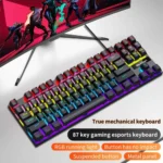 SKYLION K87 Wired Mechanical Keyboard – 87 Keys with Bangla Front & 20 RGB Colors - Image 2