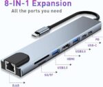 8-in-1 USB-C Hub – Multiport Adapter for Laptop, MacBook, Tablet Dexora Technologies - Image 3