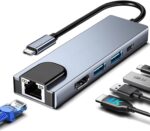5-in-1 USB-C Hub Multiport Adapter – 4K HDMI, USB 3.0, PD Charging- Dexora - Image 2
